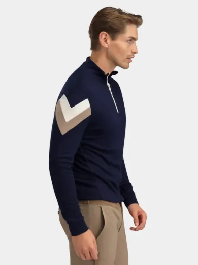 Bilde av WoolLand Suleskar Top Man Blue Ink